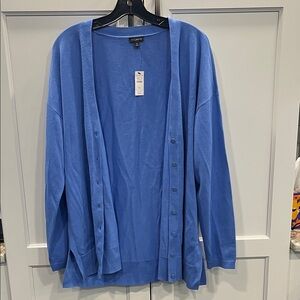 Talbots Vibrant Blue Cardigan Sweater